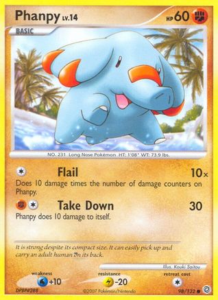 Phanpy 098  Secret Wonders - Common