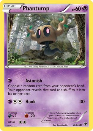 Phantump  - Reverse Holofoil XY Base Set - Common