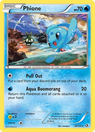 Phione 036  Legendary Treasures - Rare