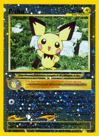 Pichu 035  - Reverse Holofoil WoTC Promo - Promo