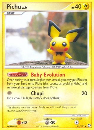 Pichu 093  Mysterious Treasures - Common