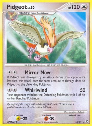 Pidgeot  Secret Wonders - Rare