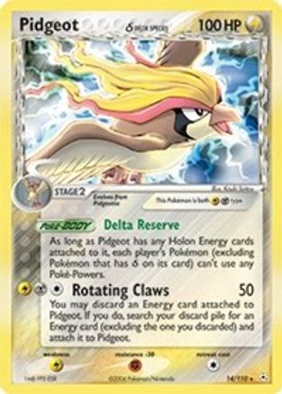 Pidgeot (Delta Species)/110  - Reverse Holofoil Holon Phantoms - Holo Rare