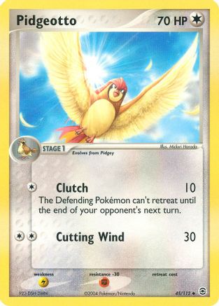 Pidgeotto/112  - Reverse Holofoil FireRed & LeafGreen - Uncommon