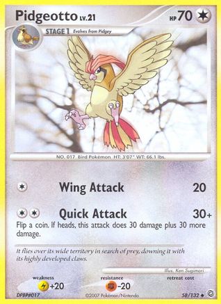 Pidgeotto  Secret Wonders - Uncommon