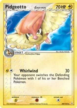 Pidgeotto (Delta Species)  - Reverse Holofoil Holon Phantoms - Uncommon