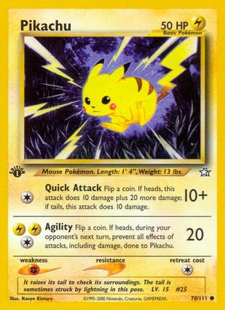 Pikachu 070  - 1st Edition Neo Genesis - Common