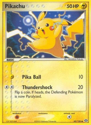 Pikachu 060  Emerald - Common
