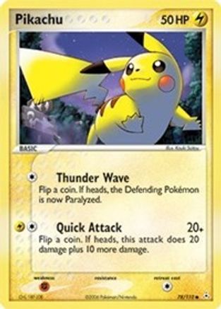 Pikachu 078  - Reverse Holofoil Holon Phantoms - Common