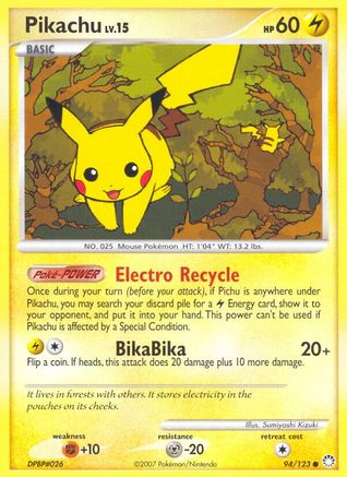 Pikachu 094  Mysterious Treasures - Common