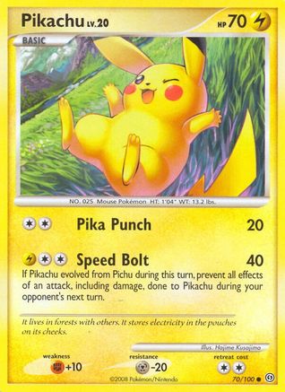 Pikachu 070  Stormfront - Common