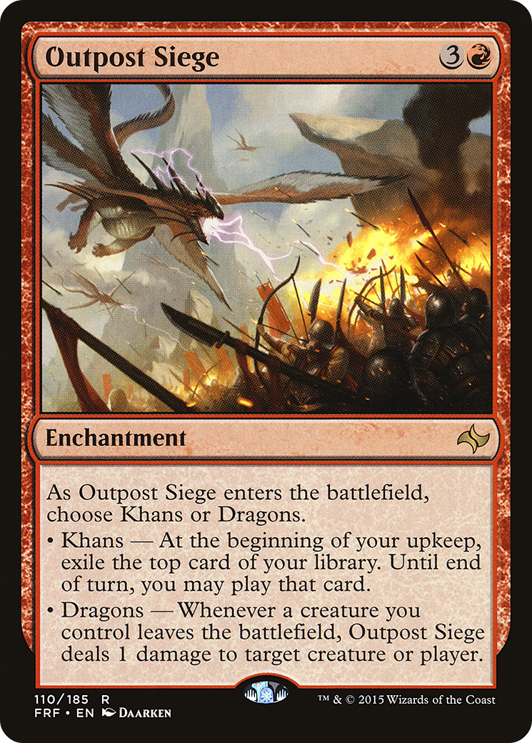 Outpost Siege (FRF-110) - Fate Reforged Foil