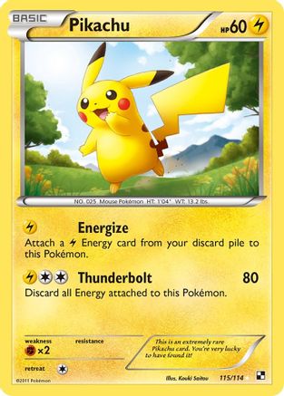 Pikachu  - Holofoil Black and White - Secret Rare