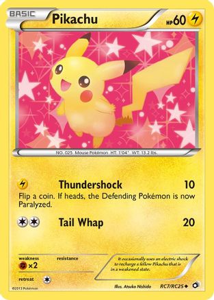 Pikachu RC7  - Holofoil Legendary Treasures Radiant Collection - Uncommon