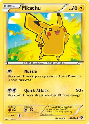 Pikachu 042  XY Base Set - Common