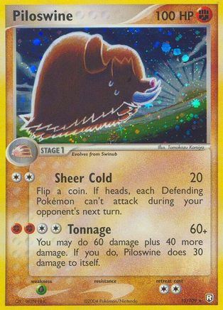 Piloswine 013  - Holofoil Team Rocket Returns - Holo Rare