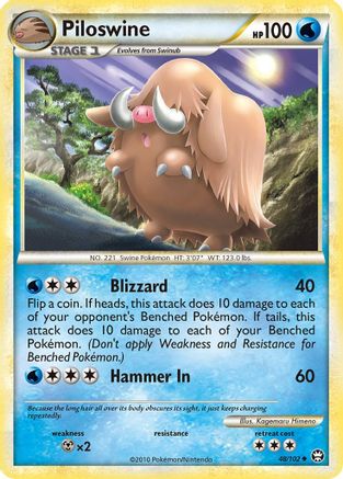 Piloswine 048  Triumphant - Uncommon