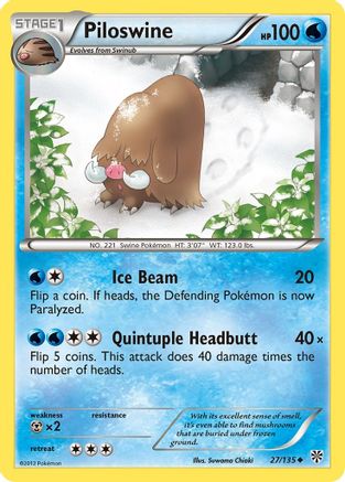 Piloswine  Plasma Storm - Uncommon