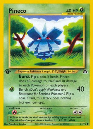Pineco 061  - 1st Edition Neo Discovery - Common