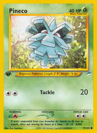 Pineco 077  - 1st Edition Neo Destiny - Common