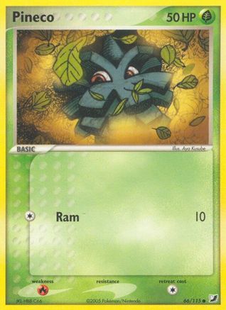 Pineco/115  - Reverse Holofoil Unseen Forces - Common