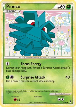 Pineco 068/95  - Reverse Holofoil Call of Legends - Common