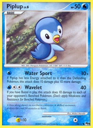 Piplup 016  POP Series 9 - Common