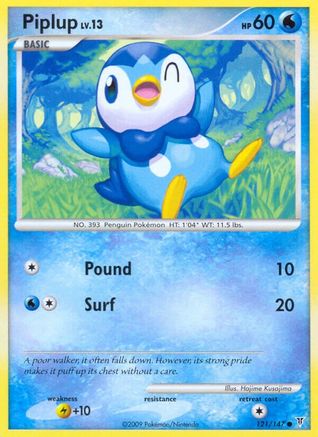 Piplup 121  Supreme Victors - Common