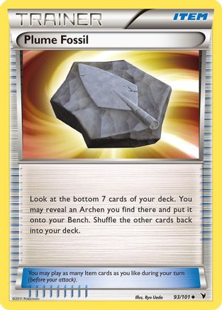Plume Fossil  - Reverse Holofoil Noble Victories - Uncommon