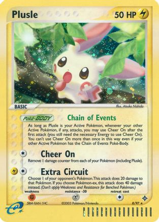 Plusle  - Reverse Holofoil Dragon - Holo Rare