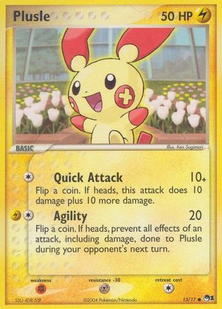 Plusle 013  POP Series 1 - Common