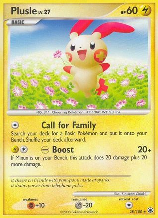 Plusle  Majestic Dawn - Rare