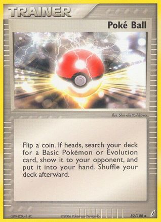 Poke Ball/100  - Reverse Holofoil Crystal Guardians - Uncommon