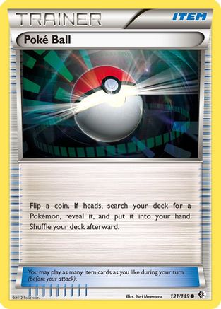 Poke Ball  - Reverse Holofoil Boundaries Crossed - Common
