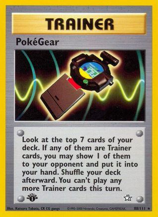 PokeGear 088  - 1st Edition Neo Genesis - Rare