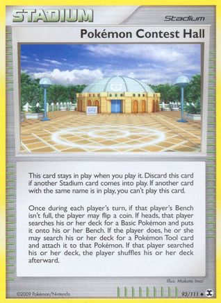 Pokemon Contest Hall  - Reverse Holofoil Rising Rivals - Uncommon