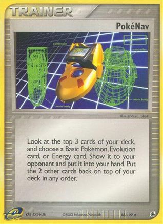 Pokenav/109  - Reverse Holofoil Ruby and Sapphire - Uncommon