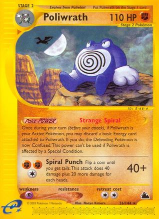 Poliwrath (26)  - Reverse Holofoil Skyridge - Rare