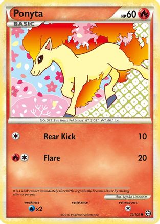 Ponyta 072  Triumphant - Common