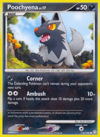 Poochyena  - Reverse Holofoil Legends Awakened - Common