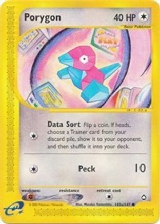 Porygon (103b)  Aquapolis - Common