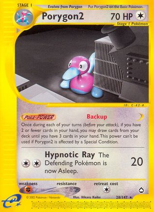 Porygon2  - Reverse Holofoil Aquapolis - Rare