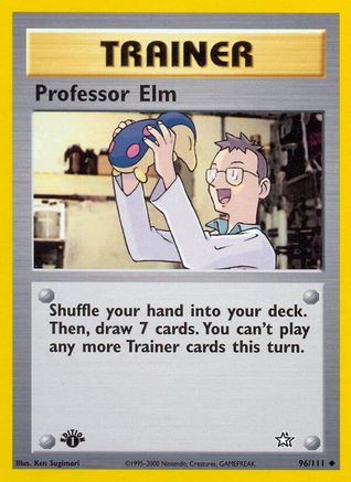 Professor Elm 096  - 1st Edition Neo Genesis - Uncommon