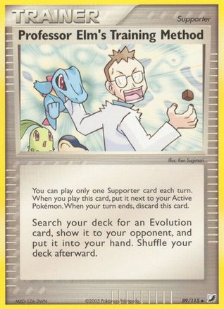 Professor Elm's Training Method 089  - Reverse Holofoil Unseen Forces - Uncommon