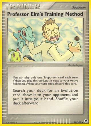 Professor Elm's Training Method 079  - Reverse Holofoil Dragon Frontiers - Uncommon