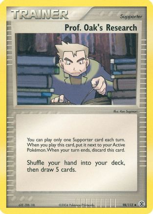 Prof. Oak's Research  - Reverse Holofoil FireRed & LeafGreen - Uncommon