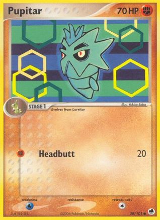 Pupitar 058  Dragon Frontiers - Common