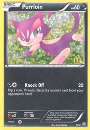 Purrloin - 9/12/12  - Holofoil McDonalds Promos 2012 - Promo