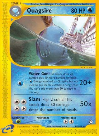 Quagsire  Aquapolis - Rare