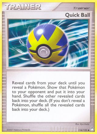 Quick Ball 114  - Reverse Holofoil Mysterious Treasures - Uncommon